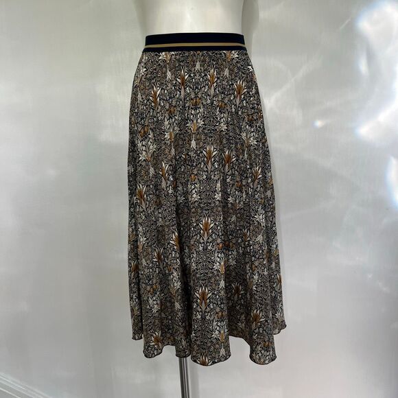 H&M x Morris & Co pleated floral midi skirt - Picture 8 of 8